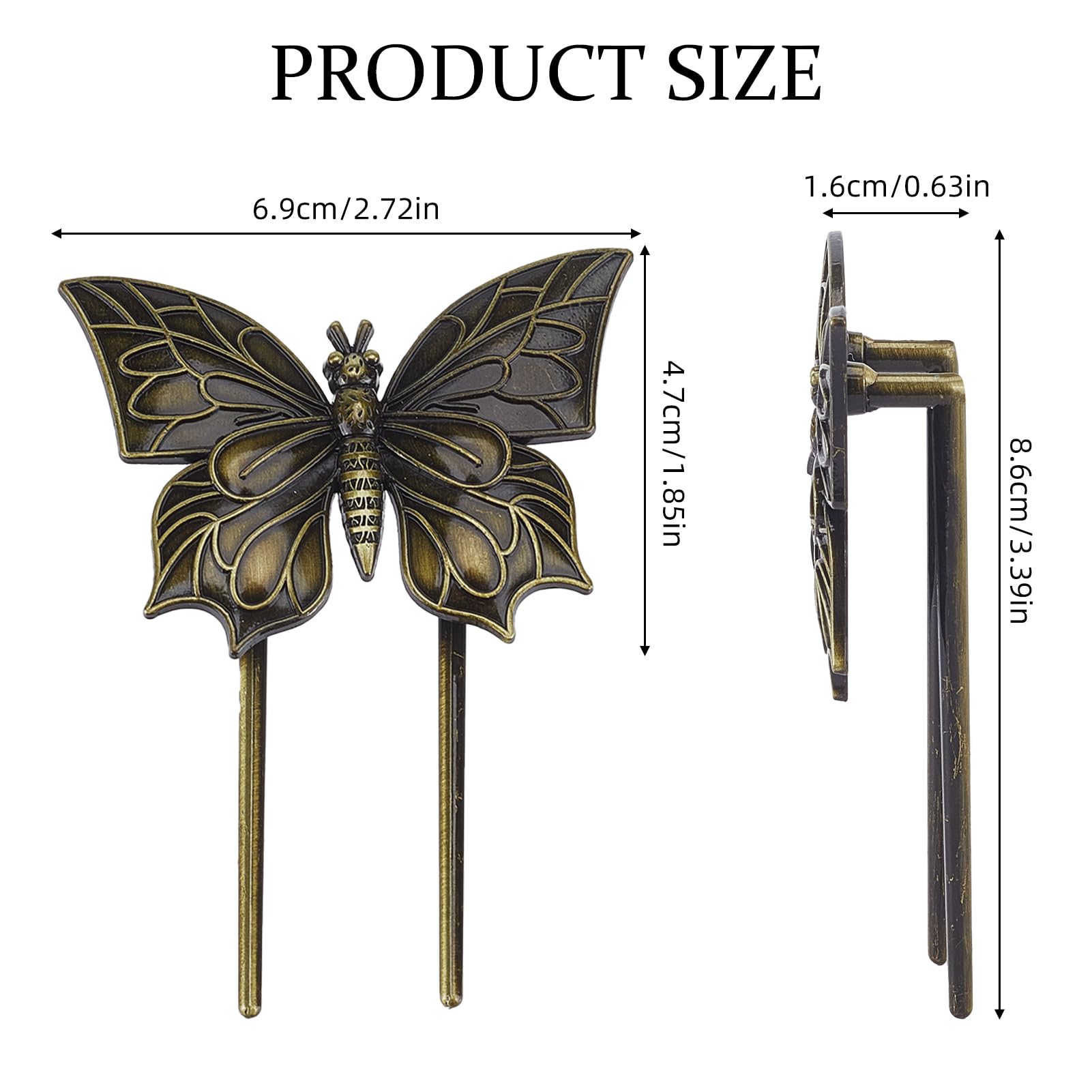 NICENEEDED Vintage Book Clips Butterfly - Image 2