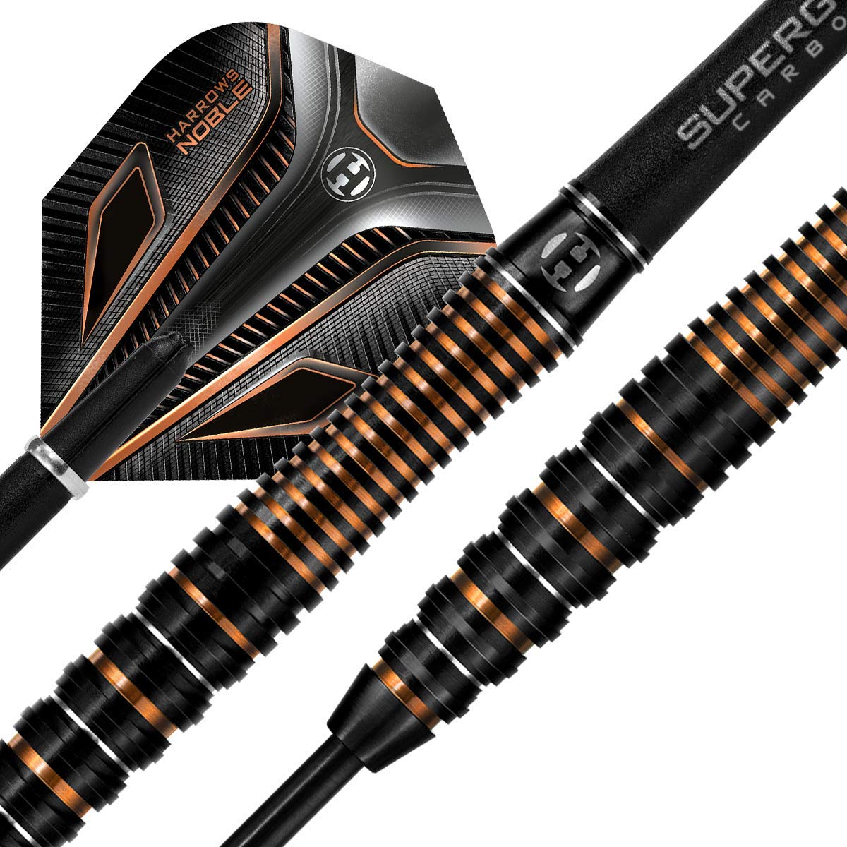 Harrows Noble Steel Tip Dart Set – 90% Tungsten, 3 Supergrip