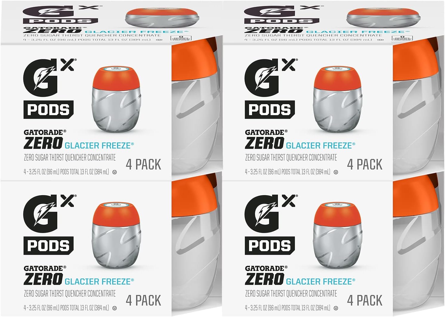 Gx Hydration System, Non-Slip Gx Squeeze Bottles Or Gx Sports Drink Concentrate Pods