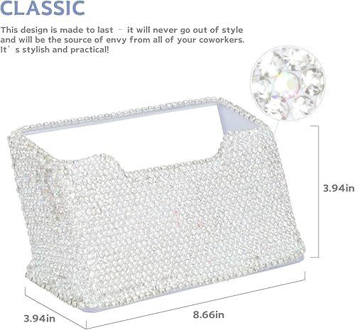 Miniatura 4 de KEYPOWER Soporte para tarjetas de visita para oficina, pantalla profesional y de lujo, tarjeta de identificación de oficina para mujer con