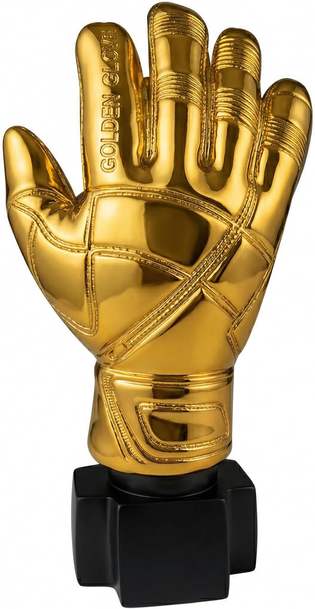 Didiseaon Award Trophies Goalkeeper Trophy Gloves Shape Large Gold Trophy Cup for Match Sports Spelling Bee Championships Tournaments Competitions (10.43 X 5.12 Inches)