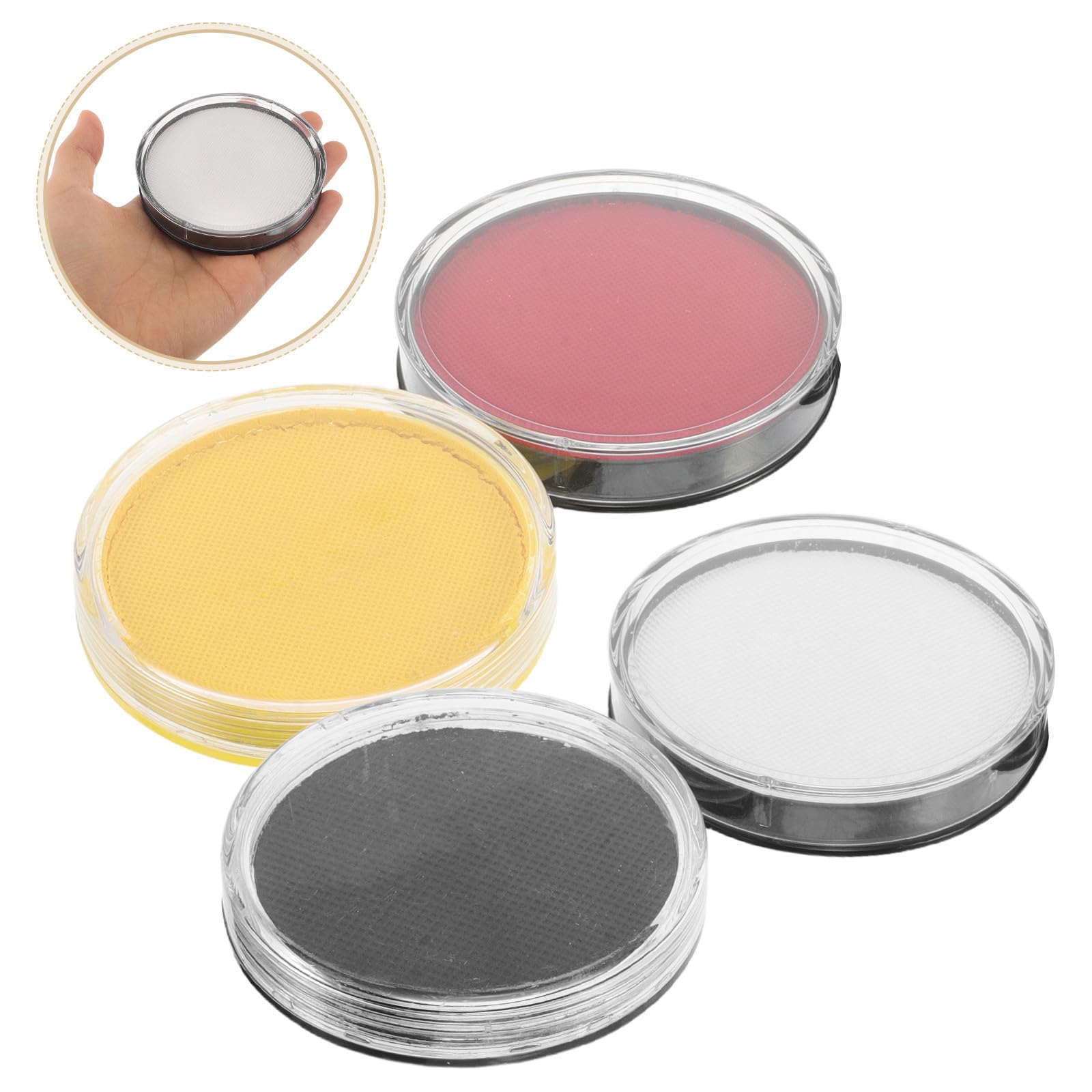 SOLUSTRE 12 Cajas Pintura Facial de Halloween a Base de Agua 30g Adultos, Pigmento Lavable Fácil de Remover Adecuado para Fiestas y Celebraciones