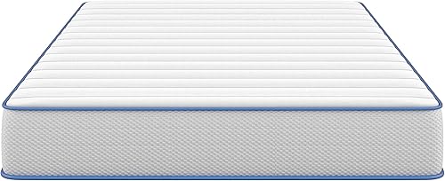 Miniatura 9 de Nautica Home - Colchón híbrido de resortes interiores de 6 pulgadas, cubierta acolchada de espuma viscoelástica, capa de espuma de látex de alta