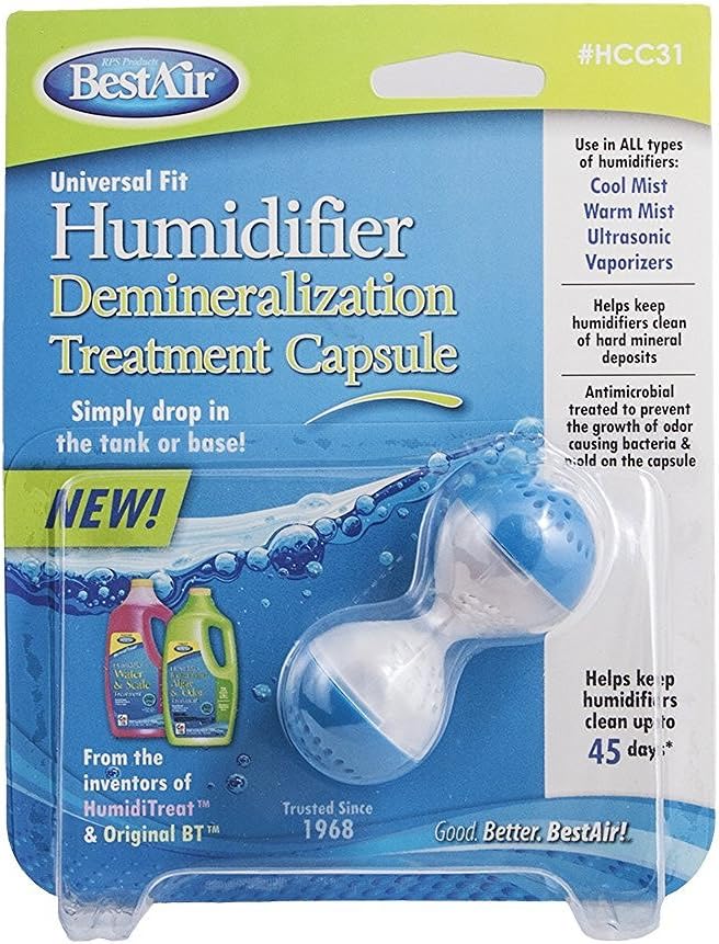 BestAir HCC31 Humidifier Cleaner Capsule, 6 Pack