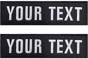 Kamao 2-Pack Personalized Custom Embroidery Name Patches
