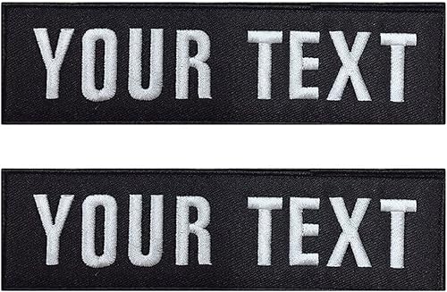 kamao Parche bordado con nombre personalizado, 2 piezas de parches personalizados para chaqueta de motocicleta, etiqueta táctica de nombre moral