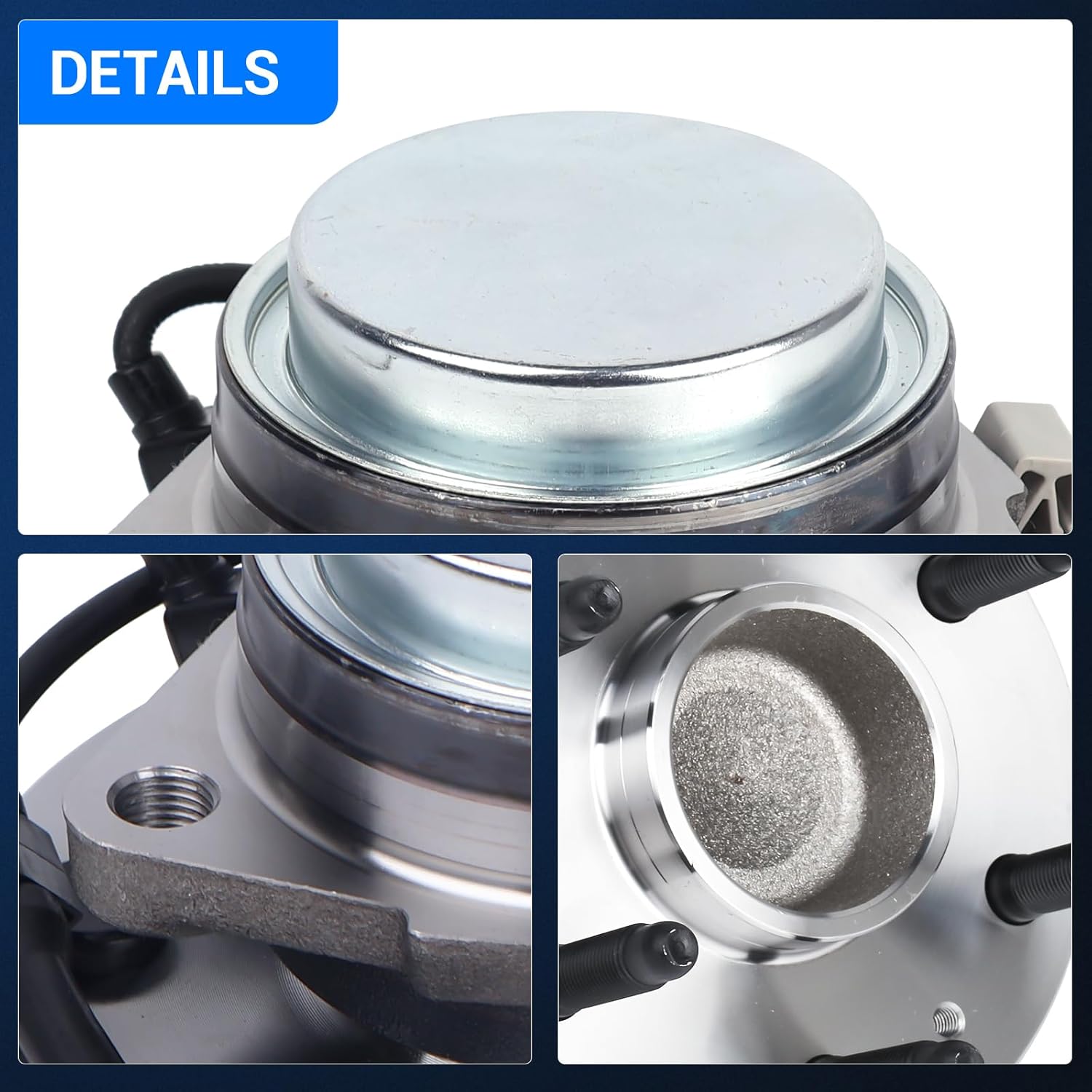 Autoround 515054 2WD Front Wheel Bearing and Hub Assembly Fit for 99-13 Chevy Tahoe Silverado Suburban Avalanche Express 1500 2500, 03-13 GMC Yukon XL 1500 Sierra Savana, 02-06 Cadillac Escalade