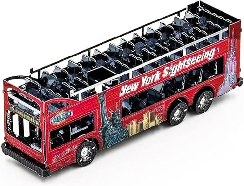 Fascinations Metal Earth Big Apple Tour Bus 3D Kit de modelo de metal