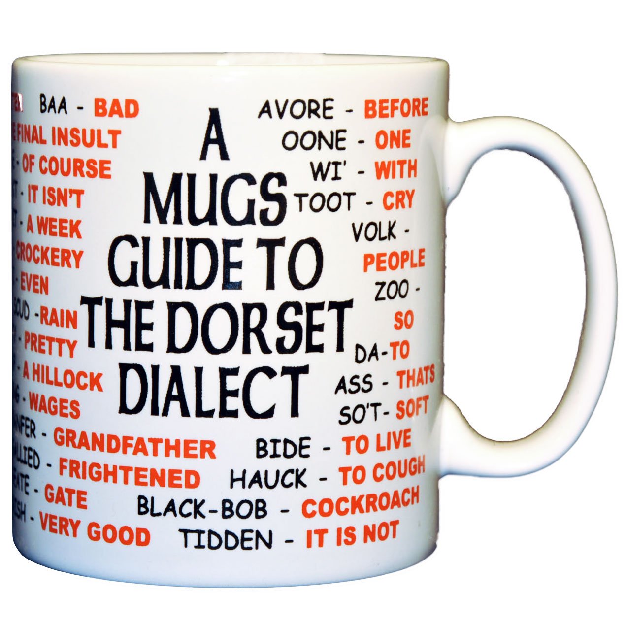 Personalised4u Dorset Dialect Ceramic Coffee Mug