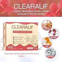 Vista 14 de CLEARALIF Laundry Detergent Sheets, Orange, 64 Load, CLEARALIF Laundry Detergent Strips Eco Friendly & Hypoallergenic