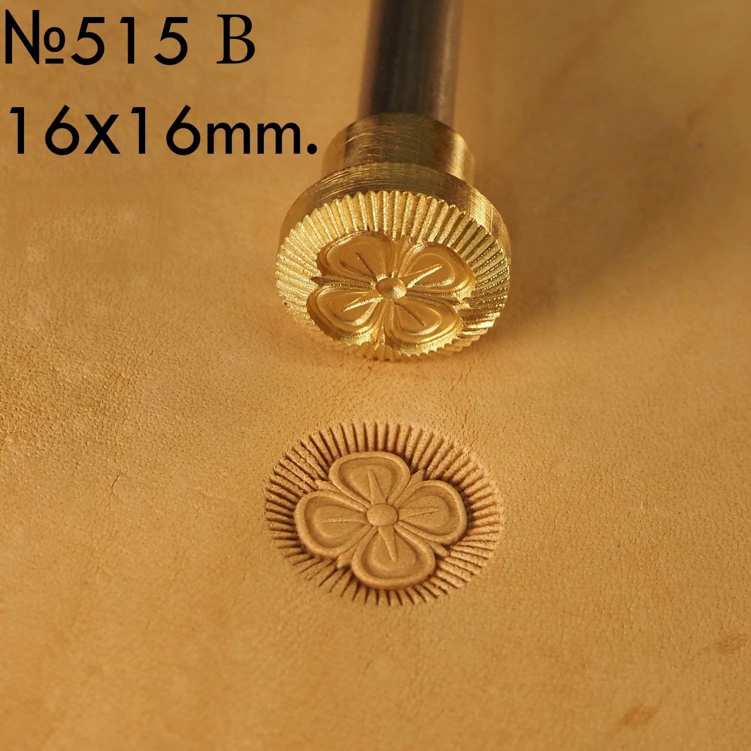 DandS ltd Leather Stamp Tool, Floral, Professional Steel Craft Tool for Leatherworking, Embossing, Carving & Stamping Leather Projects, Belts Wallets & DIY Projects Compatible with Mallet #515
