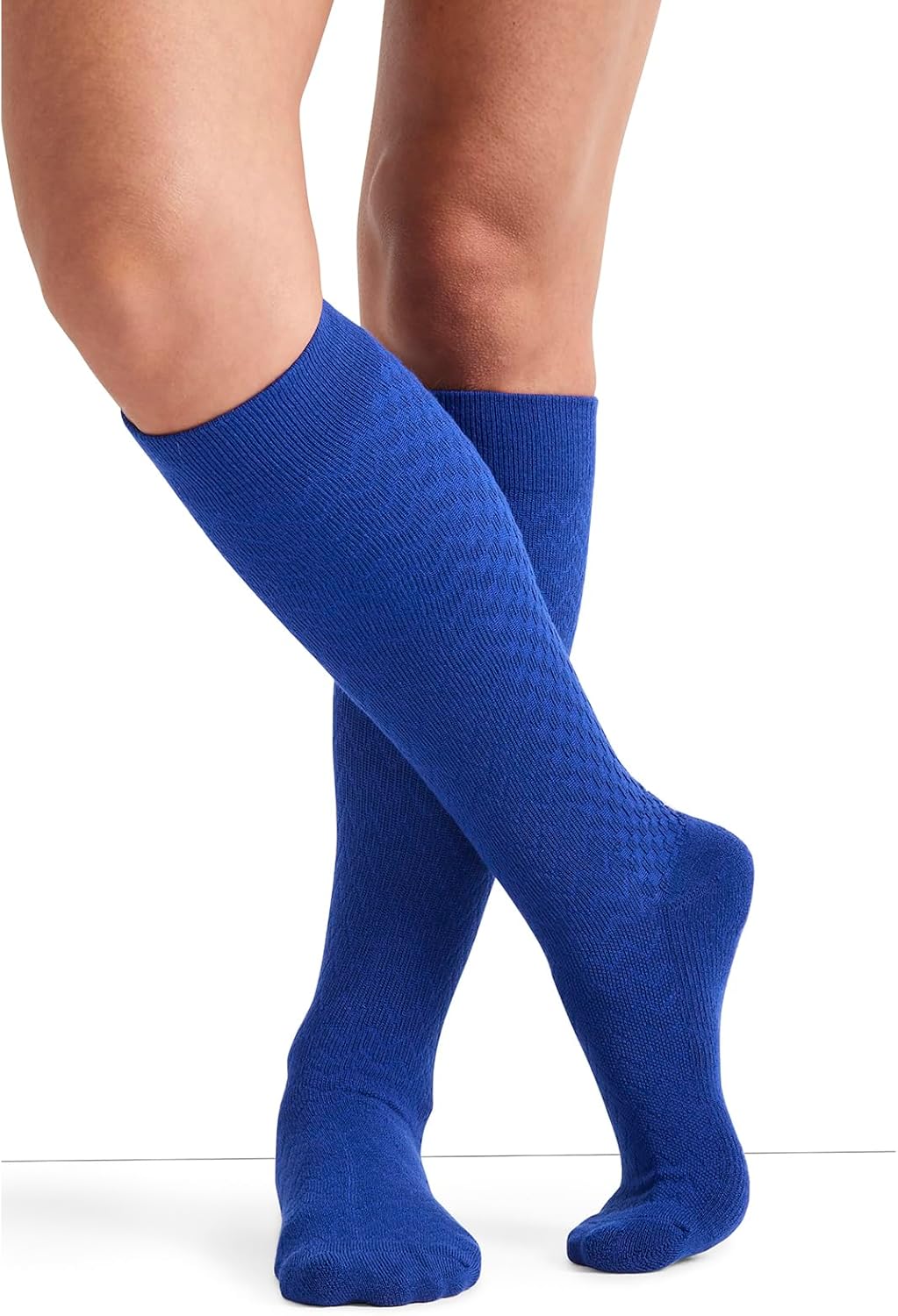 Cherokee Women's Compression Socks, 10-15 mmHg, Knee High, 4-Pair Pack, Soft Fit, Regular & Wide Calf - TRUESUPPORT