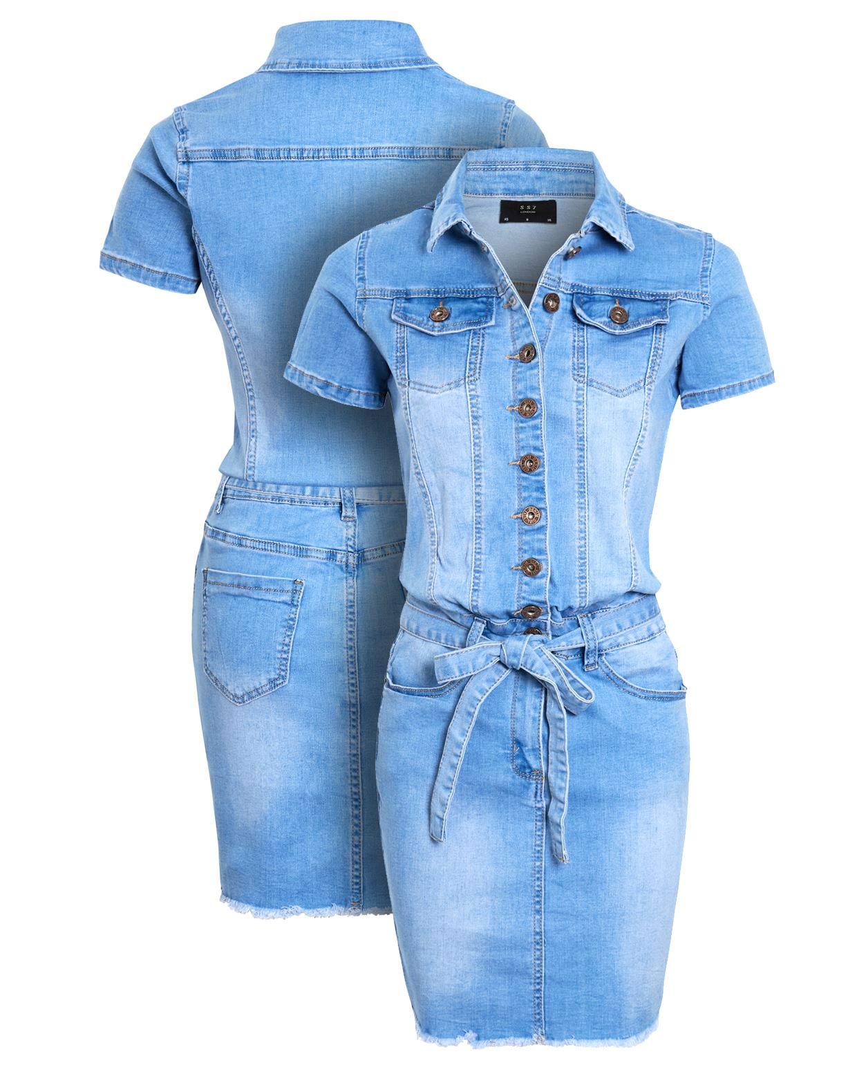 SS7 Damen Jeanskleid