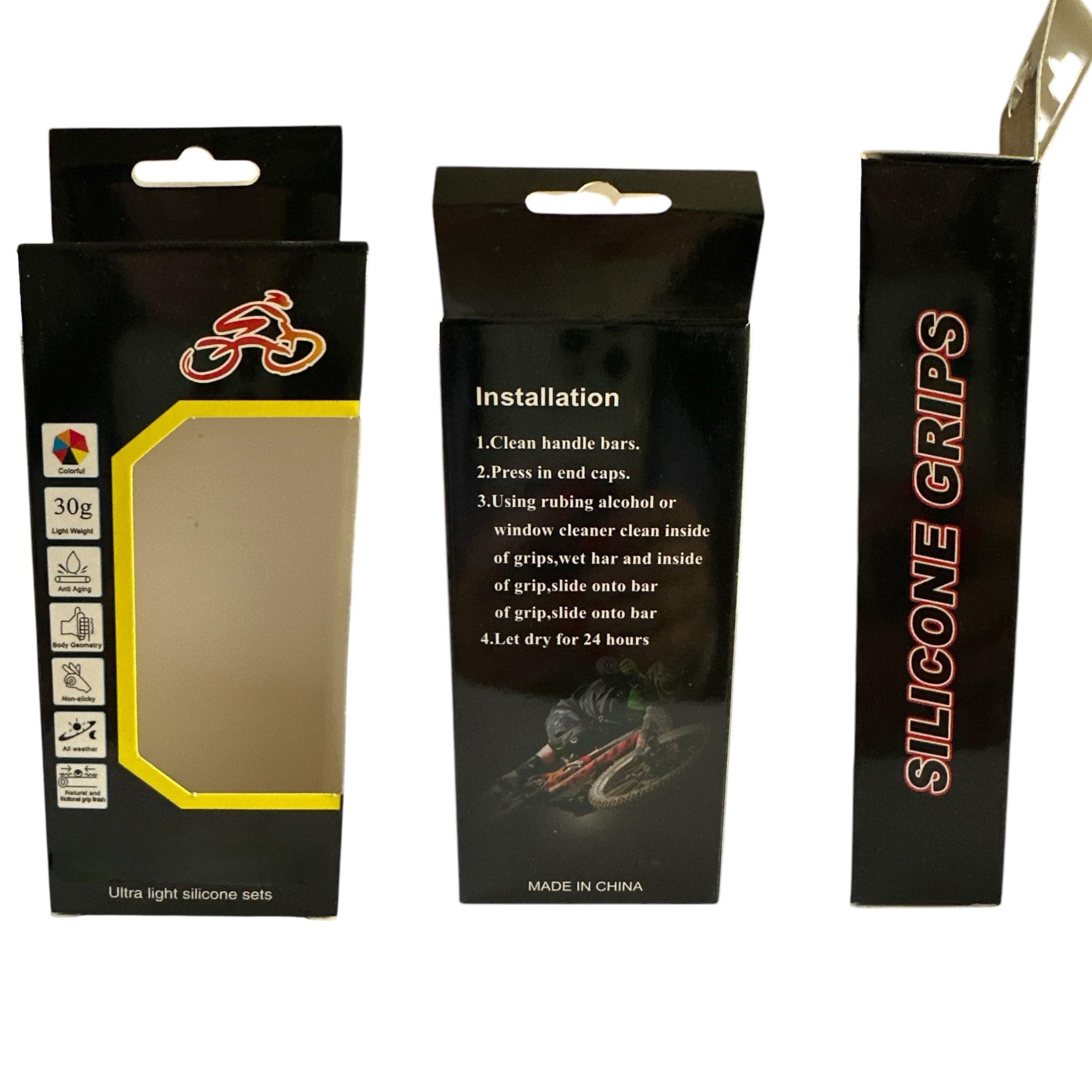 Bike Grips, Grip Handles, Bicycle Handlebar Grips, Silicone Grips, Bike Accessories, Components and Parts (Pink) - Image 2