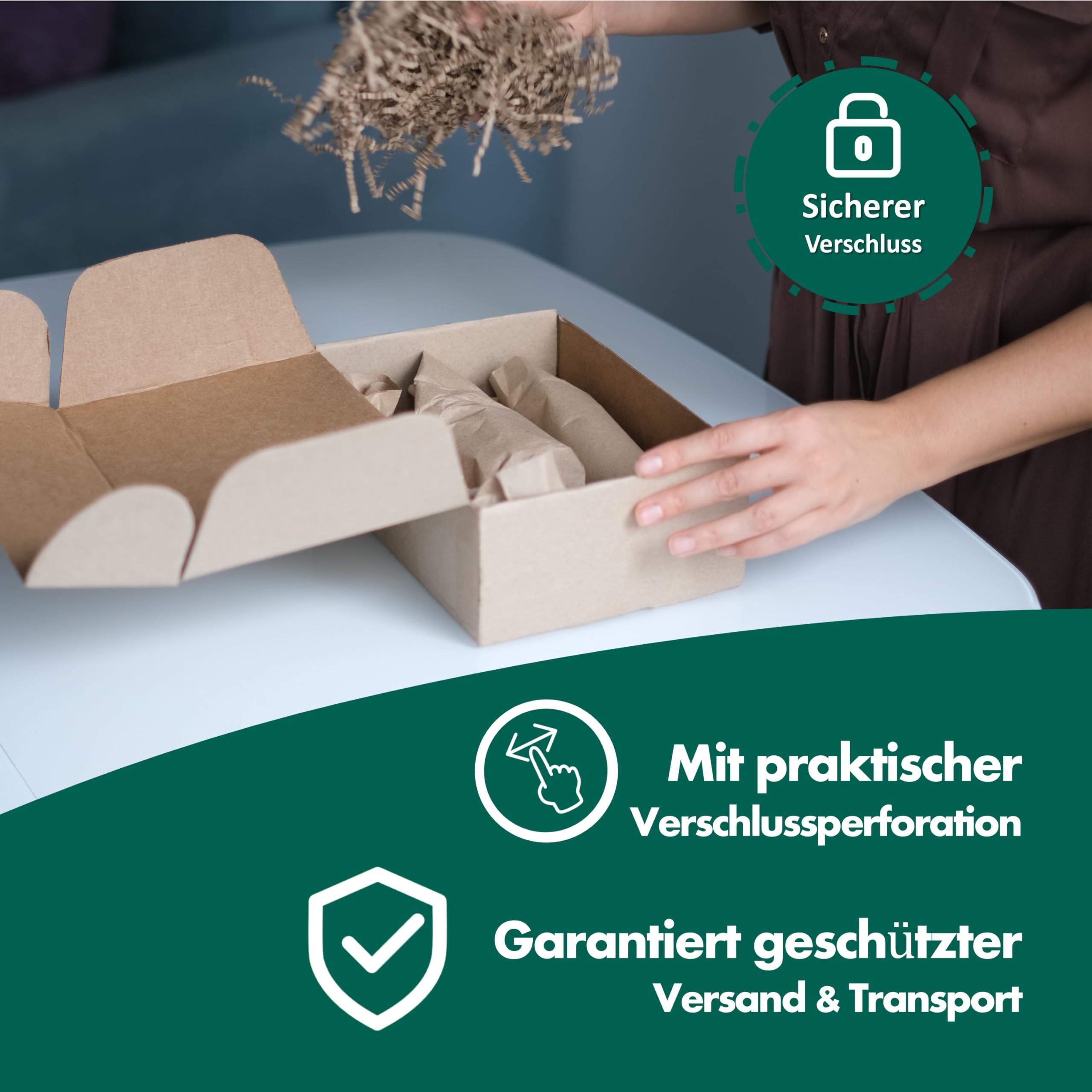 250 Stück Maxibriefkarton 180 x 130 x 45 mm 1-wellig Braun - Faltkarton mit Steckverschluss als Maxibrief für Warenversendung - Versand Kartonage für Päckchen - Karton Versandverpackung