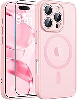 Vista 199 de FNTCASE - Funda para iPhone 15, iPhone 14 y iPhone 13, magnética, translúcida, fina y antigolpes, protección de grado militar, resistente a caídas