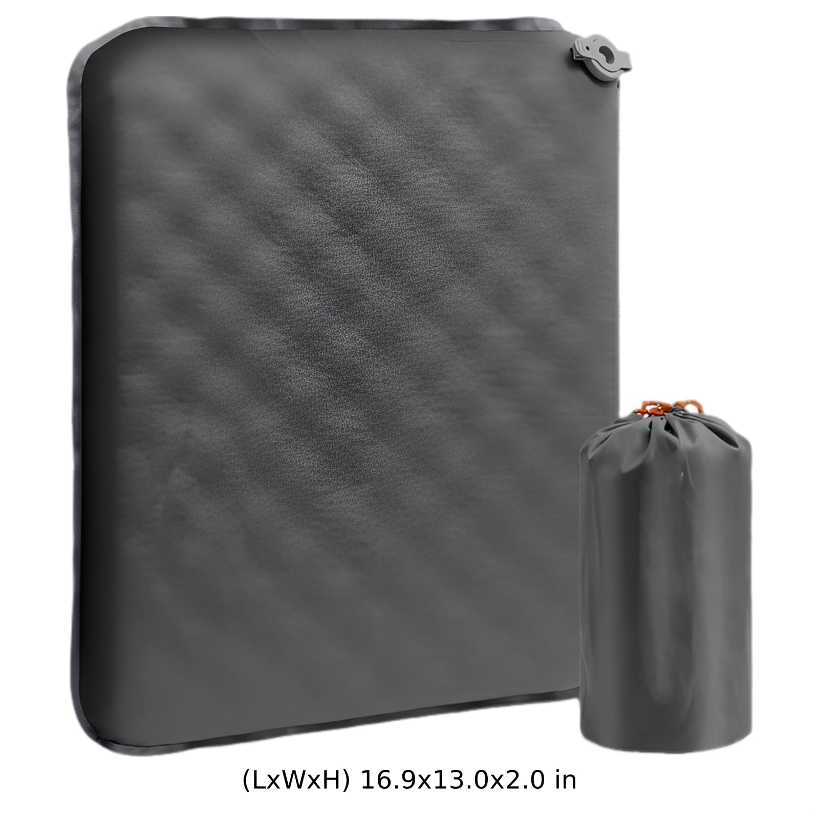 2 Stück Sitzkissen, Fußpresse, aufblasbares Flugzeug, 42 x 33 cm, ideal für Reisen und Zuhause