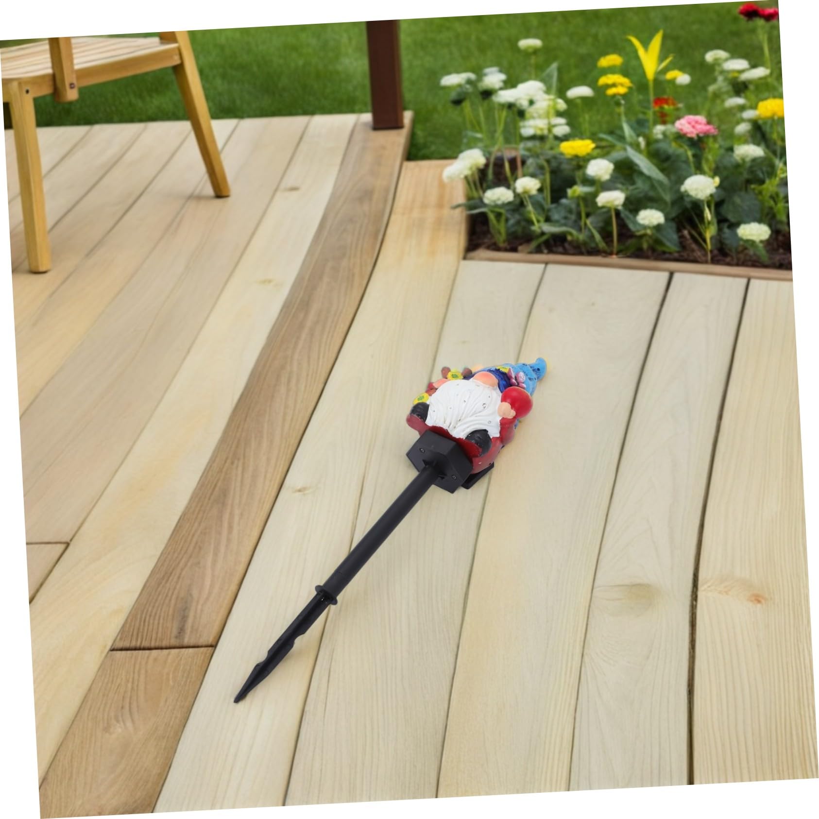 Baluue Lámpara Solar de Jardín con Figura de de Luces LED Automáticas para Césped y Patio Decoración Exterior Resistente para y Áreas Verdes