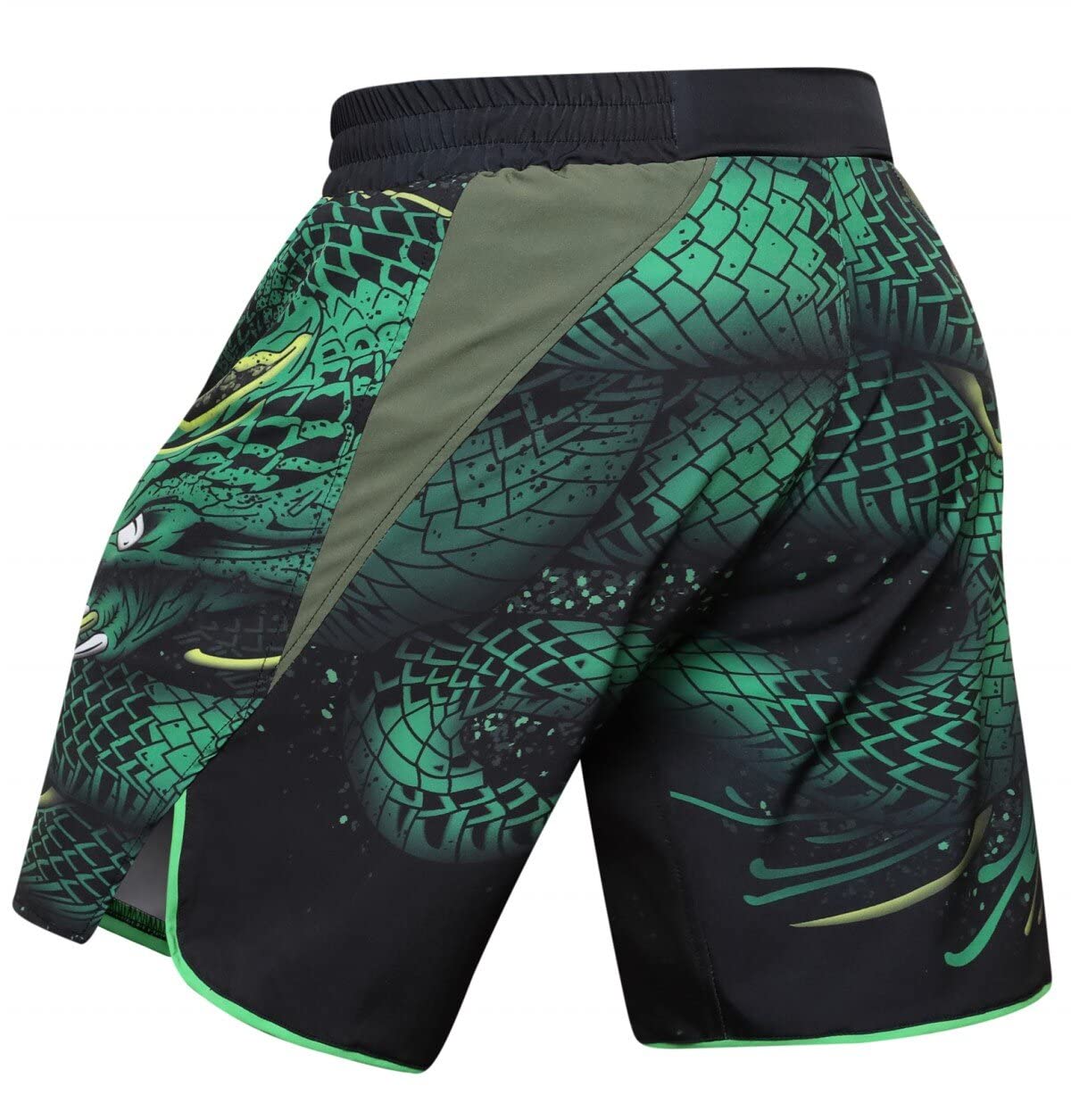 Cody Lundin Pantalones cortos de compresión de manga corta y pantalones cortos tailandeses para luchar MMA Kick Boxing Pantalones cortos de entrenamiento para hombre