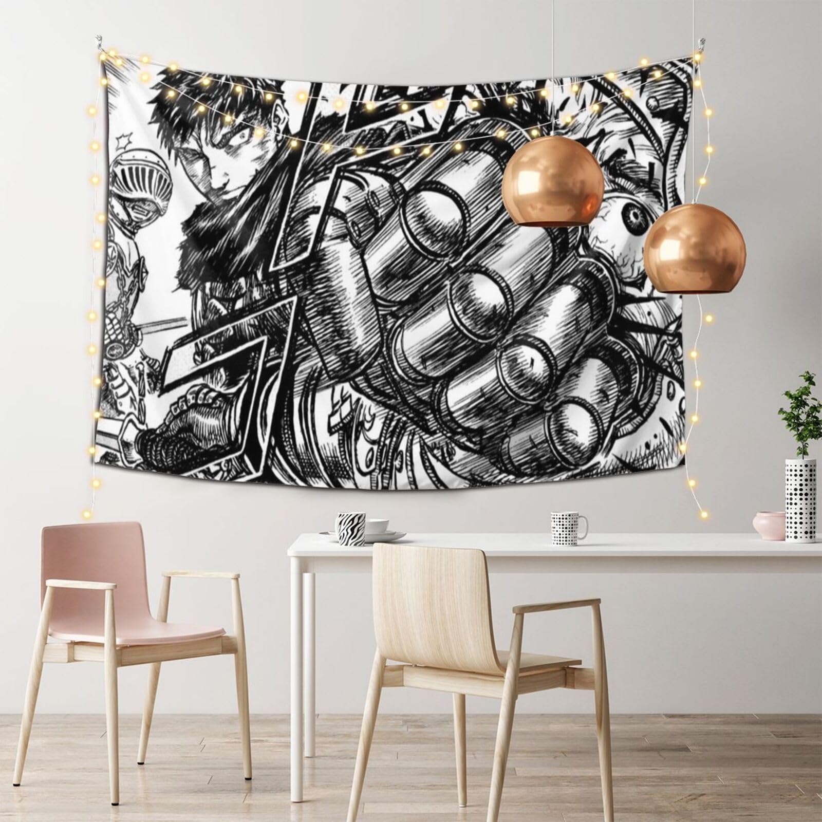 Amazon.co.jp: ベルセルク タペストリー 壁掛け 多機能 装飾布 背景布