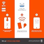 Sylvania WiFi LED Ampoule lumineuse intelligente, 60W Couleur totale équivalente et blanc tunable A19, Dimmable, Compatible avec Alexa et Google Home seulement - 4 Boîte (75674)