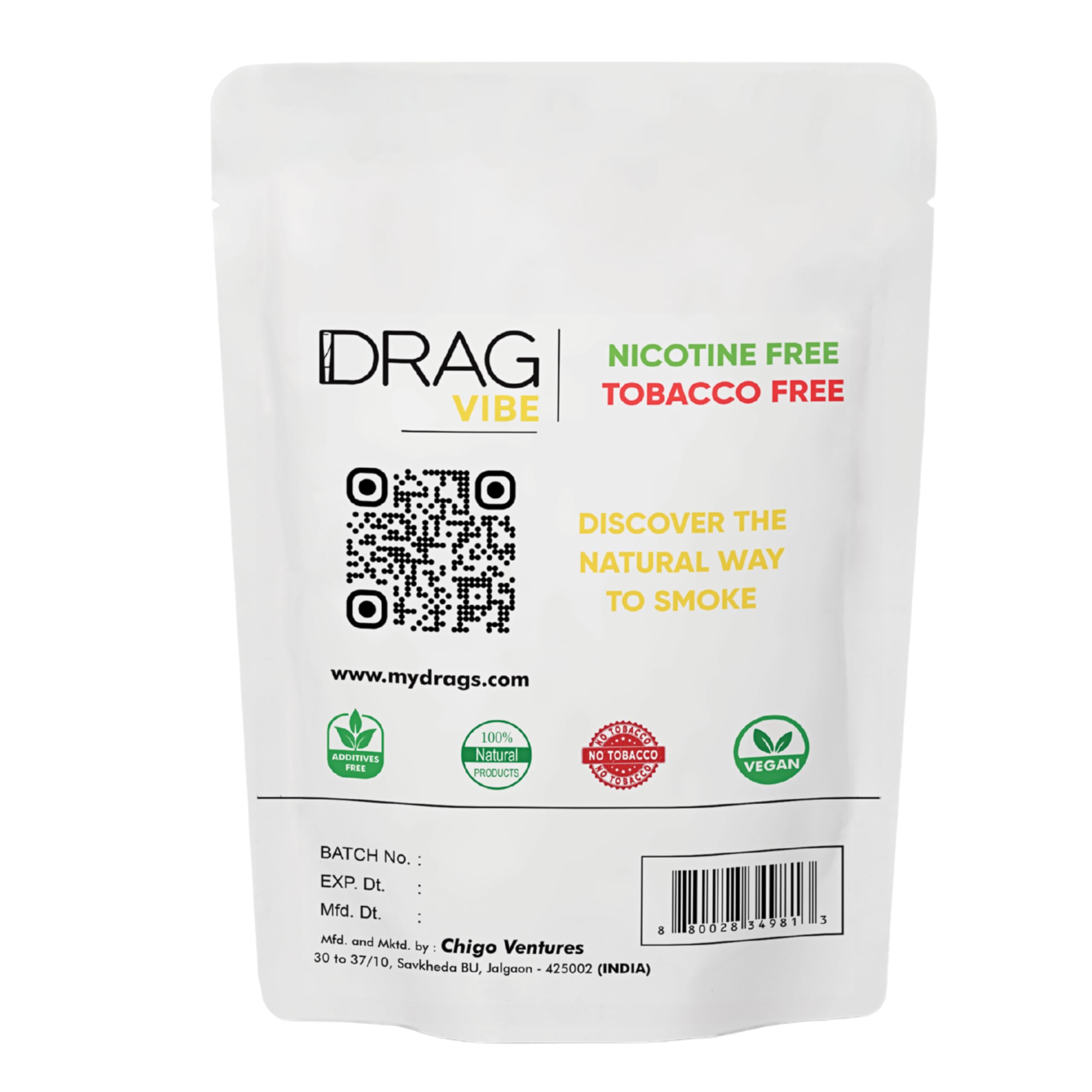 Amazon.com : Herbal Smoking Blend - Drag (Blend of Exotic Flowers and  Herbs) 30grams (1 oz) (Vibe)