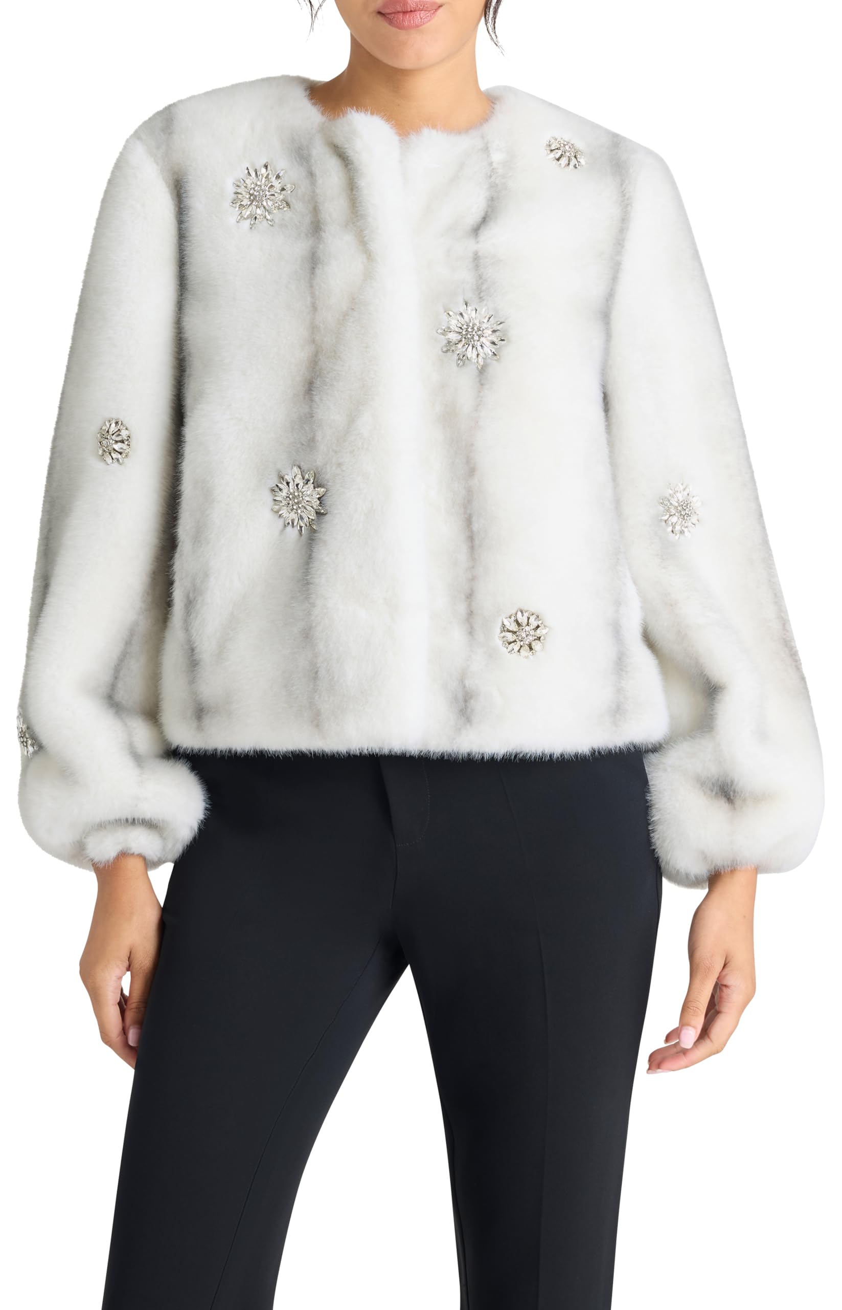 cinq à sept Women's Faux Mink Benson Coat-picture-21