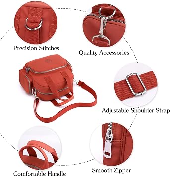 Women Backpack Fashion Shoulder Bag Multifunctional Daypack with USB Charging Port Handbag Nylon Crossbody Bag for Work Travel Dating Navy Blue