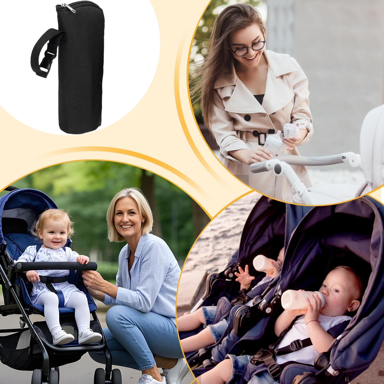 Isolierte Flaschentasche Stillmilch Fütterbecher Kühltasche Mütter | Isolierte Babyflaschen Tragetasche Für stillende Mütter, Reisen, Outdoor, Auto, Picknick, Camping, Wandern, , Sport,