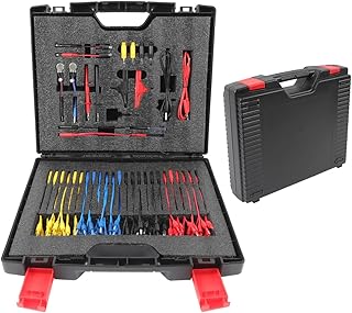 Multimeter Test Leads Kit 92 Pieces Electrical Multimeter Leads Kit with Case Relay Tester Automotive Back Probe Kit Power Circuit Multimeter Probes Set Wire Meter Leads with Alligator Clips