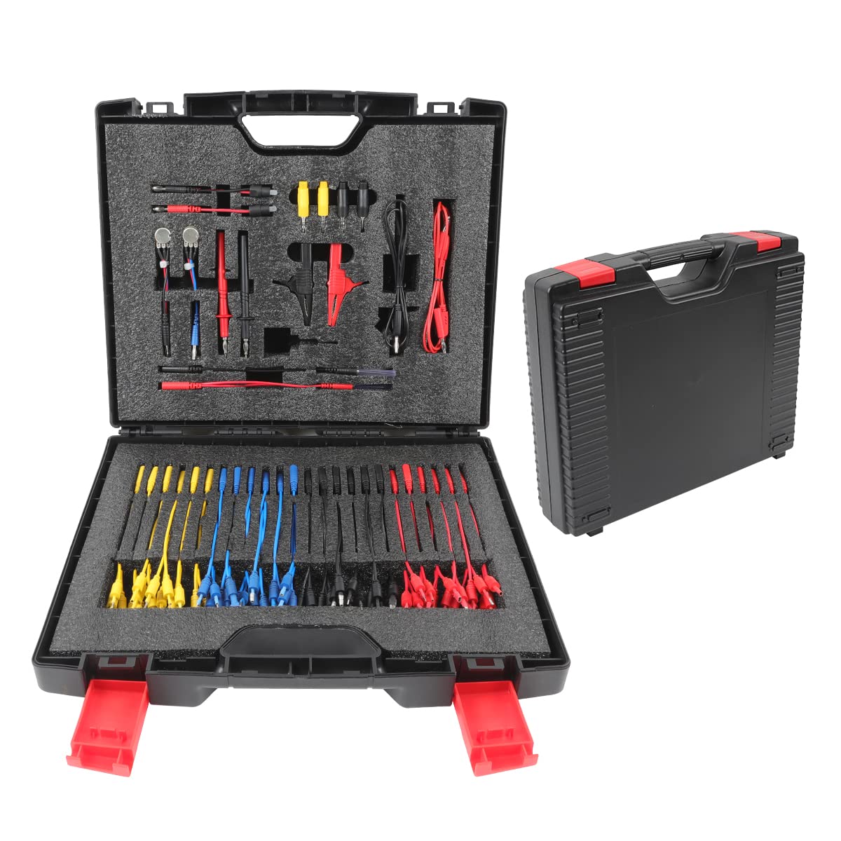 CMTOOL Multimeter Test Leads Kit 92 Pieces Electrical Multimeter Leads Kit with Case Relay