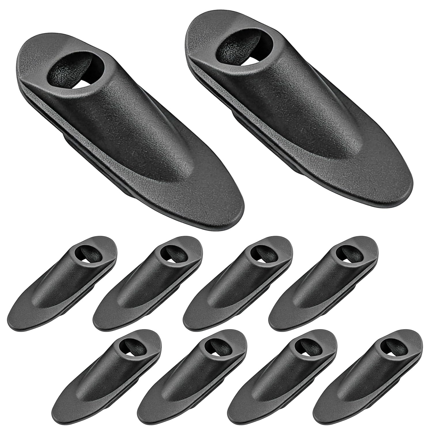 Qrity 10Pcs Bike Lines Pipe Clamps, Embedded Cable Stop for Bike Frames