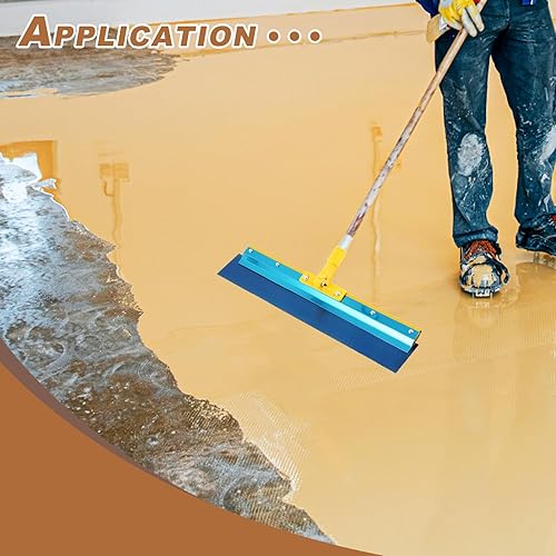 Miniatura 6 de Escobilla de goma con muescas para epoxi, escobilla de piso epoxi herramienta de recubrimiento de pintura de cemento para epoxi, cemento