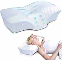 Cuscino Cervicale Ergonomico In Memory Foam - Supporto Collo E Testa, 60x35.5x13/10cm, Migliora Il Sonno - Foto 10