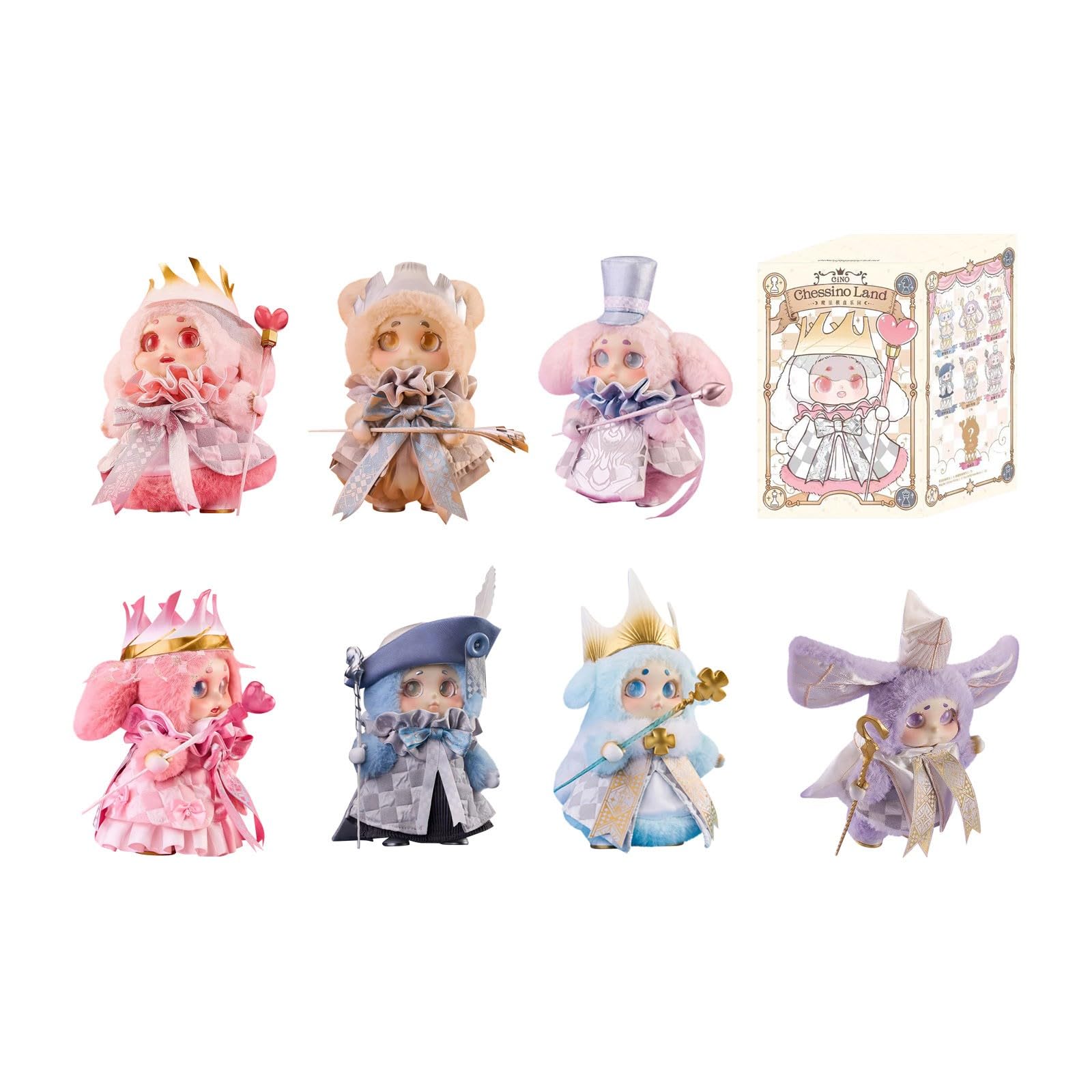 HGWOPGASD YOOKI/Nommi/PIPPY/KIMMON/Cino's Dreamland Circus//Cino Black MondayCino/Cino Chessino Land/TimeShare Plush Dolls Blind Box Cute Figures Collectible Toys Birthday Gifts A14