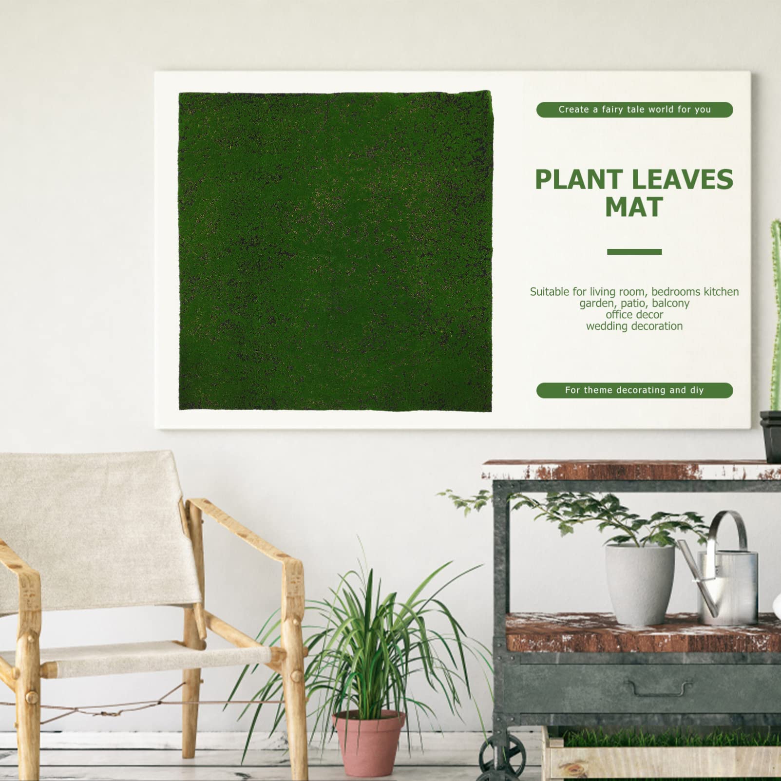 Musgo Artificial de Simulación, Césped de Espuma Perlada para Decoración