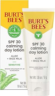 Burt's Bees Loción facial calmante SPF 30 con...