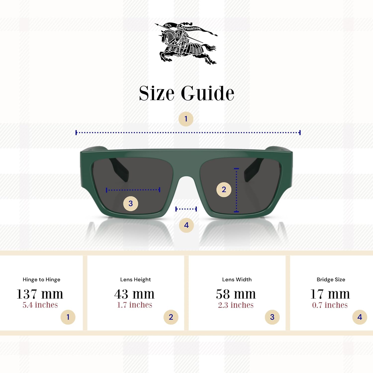 BURBERRY BE4397U Micah Square Sunglasses For Men + BUNDLE With Designer iWear Complimentary Eyewear Kit