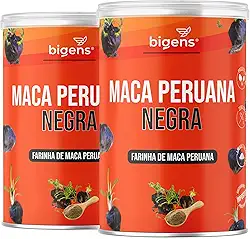 Maca Peruana Negra em pó 5g por porção, 150g, Biogens (Kit 2)
