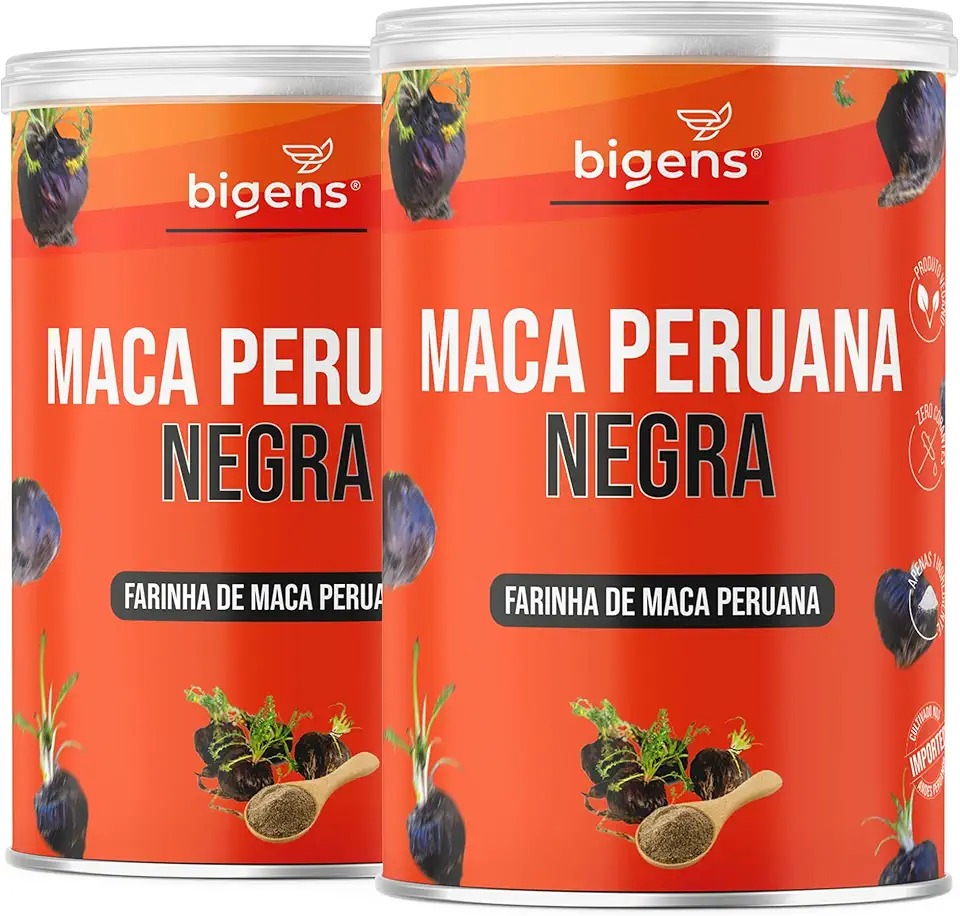 Maca Peruana Negra em pó 5g por porção, 150g, Biogens (Kit 2)