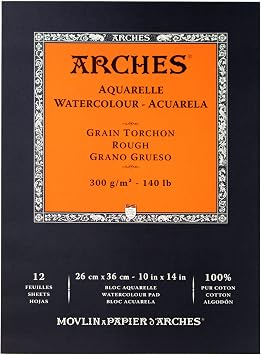 Arches Watercolor Pad 10x14 Inches 140lb/300 Rough