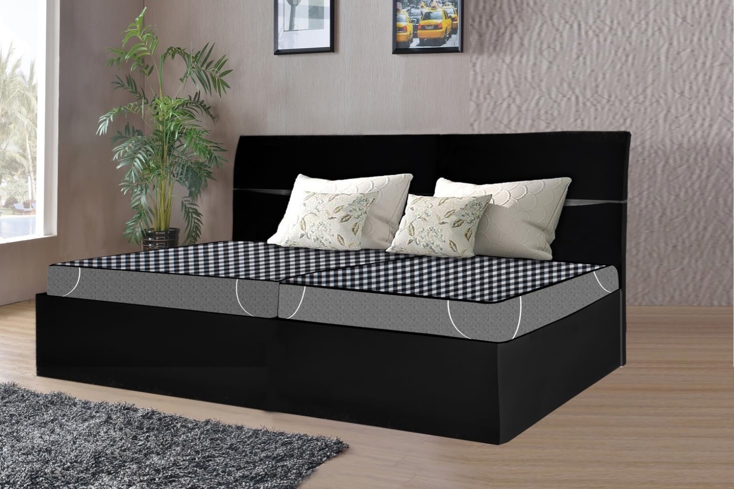 Stylista Waterproof Queen Bedsheet & Protector -12