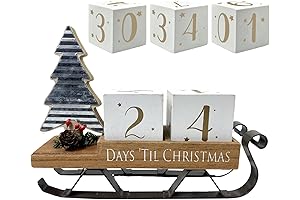 Enchanted Christmas Sleigh Countdown Decor