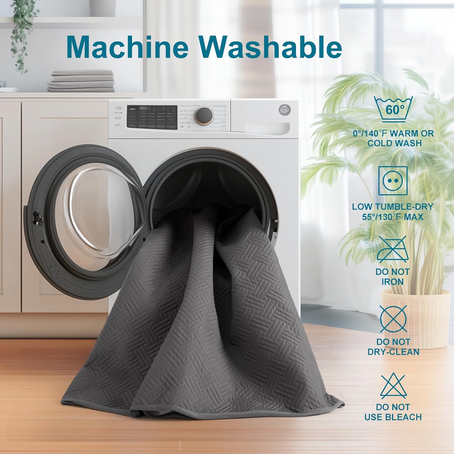 Waterproof Mattress Protector Queen Size - Breathable, Noiseless, Ultra-Soft Bed Cover, Mattress Pad Cover with Deep Stretchable Pockets 8"-21" (Gray) - Image 8