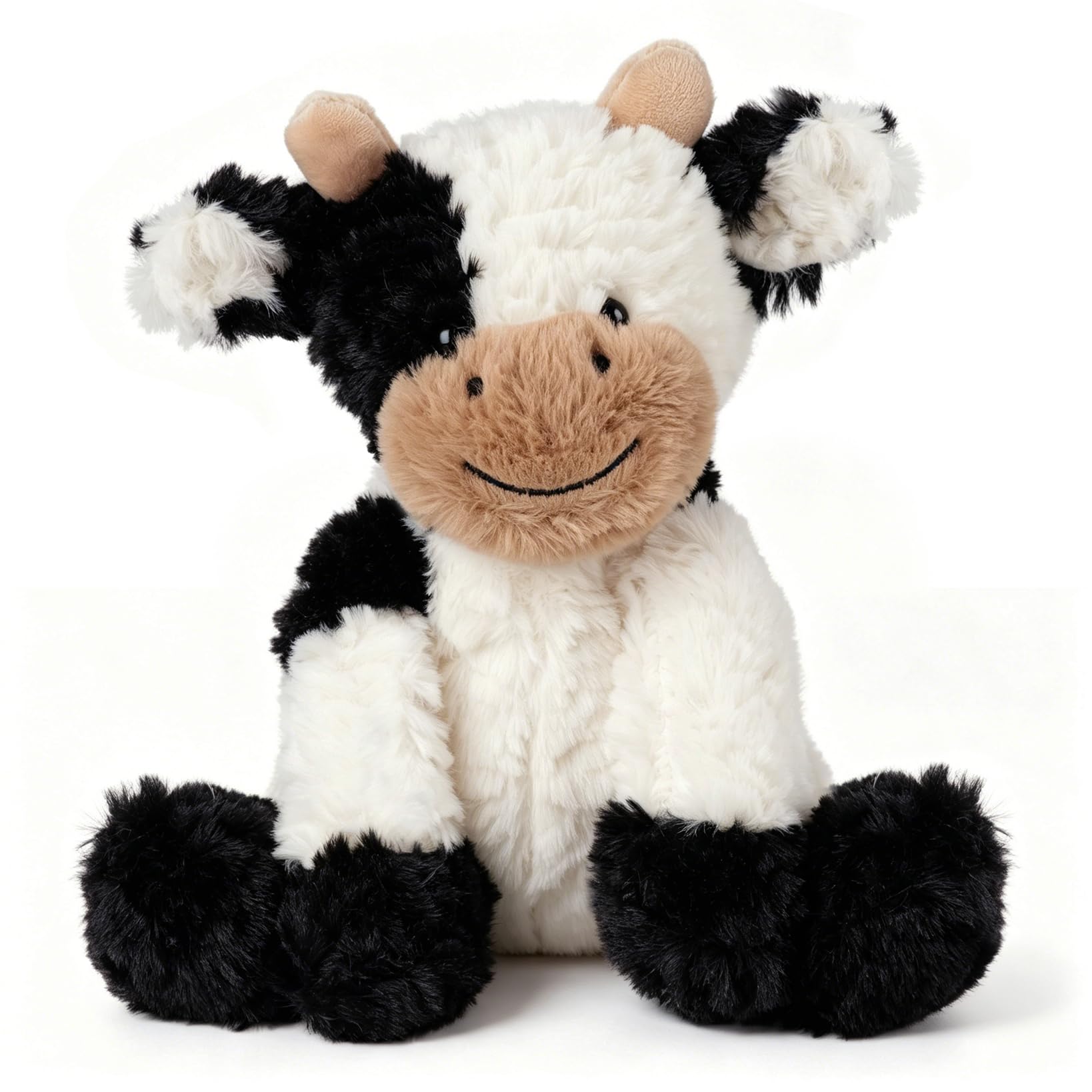 Adorable Cow Plush Toy Floppy Dairy Cattle Soft Kawaii Cow Stuffed Animal Cute Birthday H…