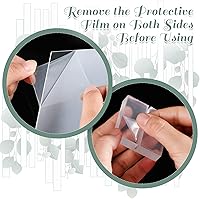 Vista 3 de Yulejo 12 tarjetas de lugar de acrílico transparente con 12 soportes acrílicos, números de mesa de boda con soporte acrílico, tarjetas de nombre