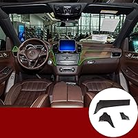 Vista 1 de YIWANG - Embellecedor de fibra de carbono para consola central, 3 piezas, para Mercedes Benz GLE GLS GL ML2012-2019