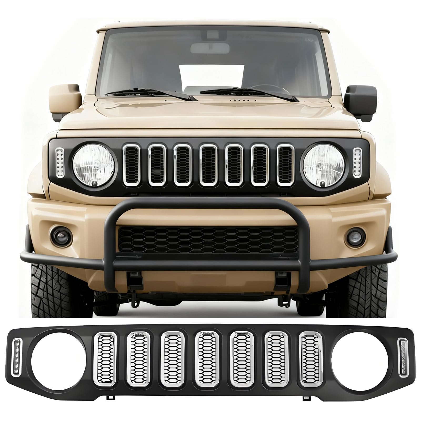 Amazon.co.jp: ジムニー新型フロントグリルJB64 JB74 JC74 シエラ