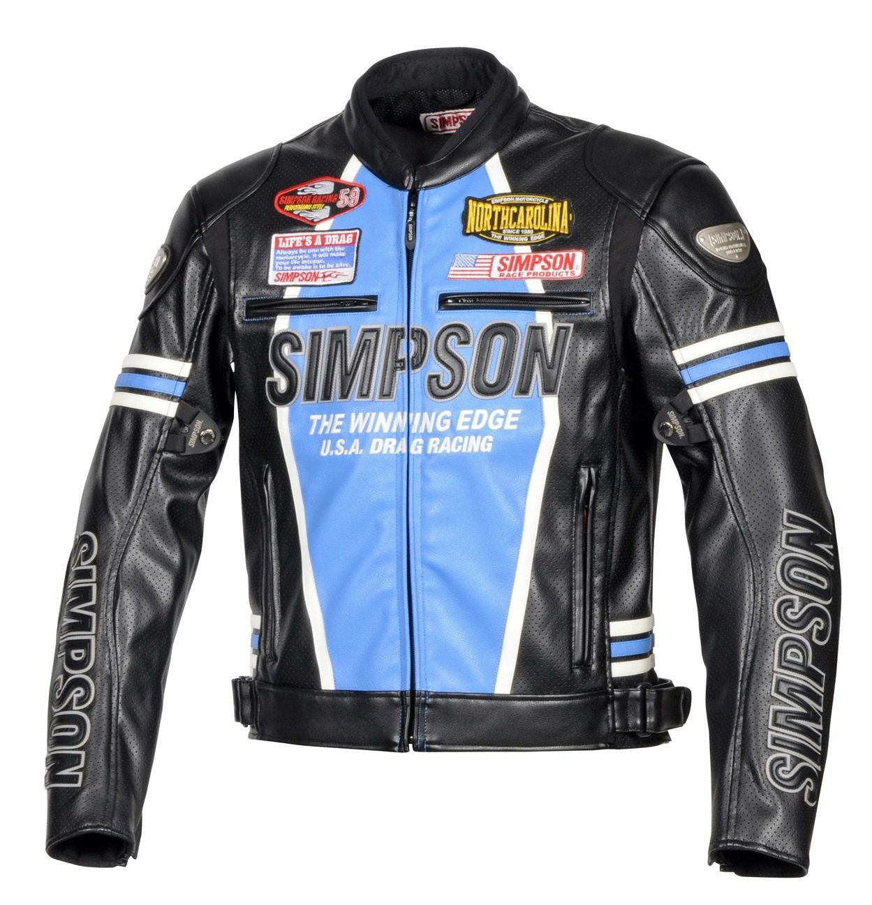 Amazon | シンプソン(SIMPSON) バイク用ジャケット PU Leather Jacket