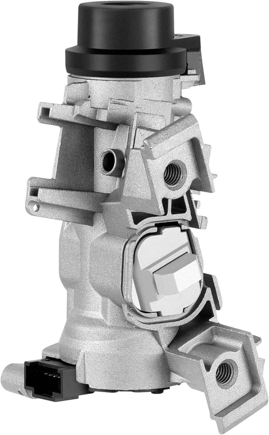 Ignition Switch Lock Cylinder Assembly, Fits for VW Jetta 2006-2018 Eos 2007-2011 Golf 2004-2011 Rabbit 2006-2009 Tiguan 2008-2011, with Intelligent Key Shell Replace 1K0905851B